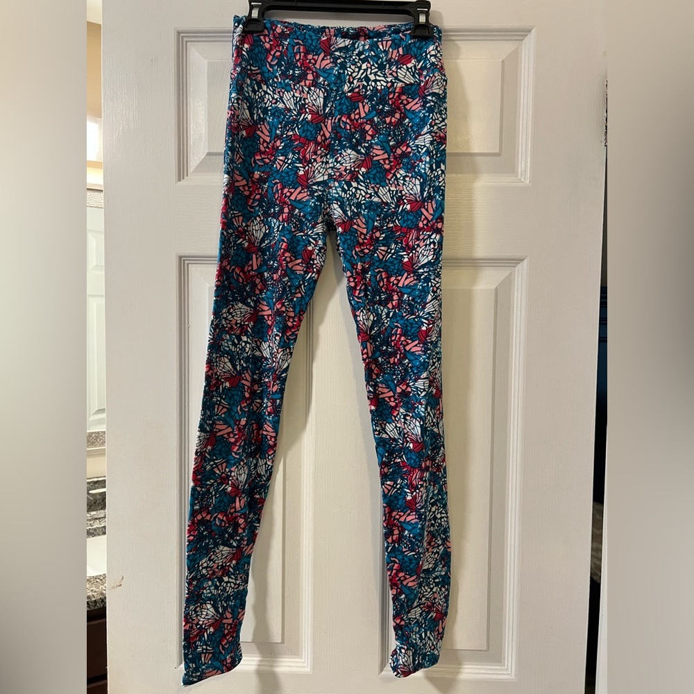 LuLaRoe Butterfly Adult One Size Leggings